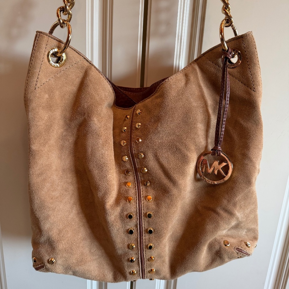 Authentic Michael Kors Handbag Suede